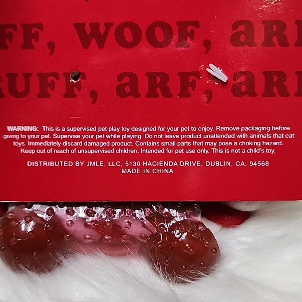 Plaid Reindeer Squeaker Dog Toy with Rope 10